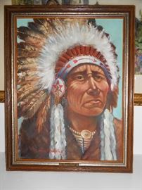 Ponca-Chief/Canvas (Artist - Chadwick)
