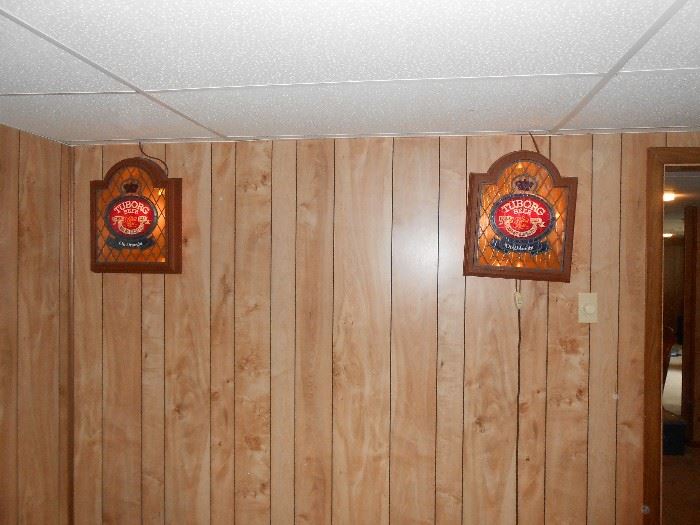 Tuborg beer signs - working and lit