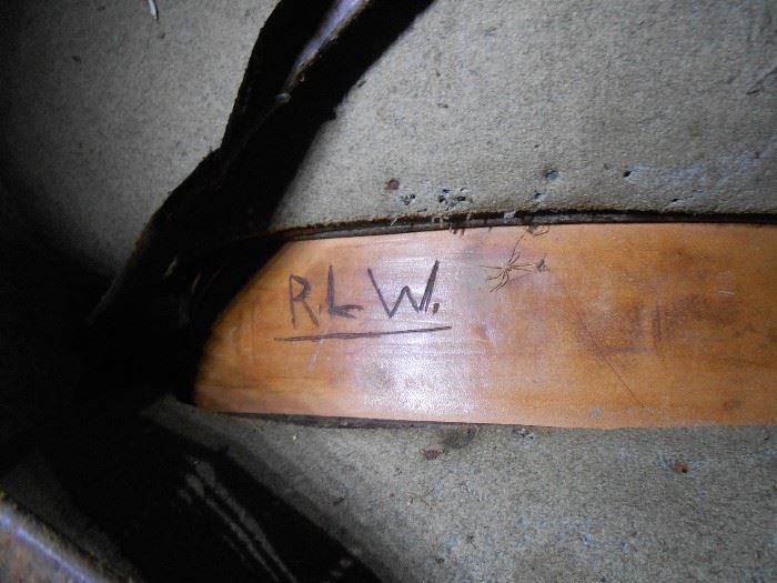 Inside the saddle R.L.W.
