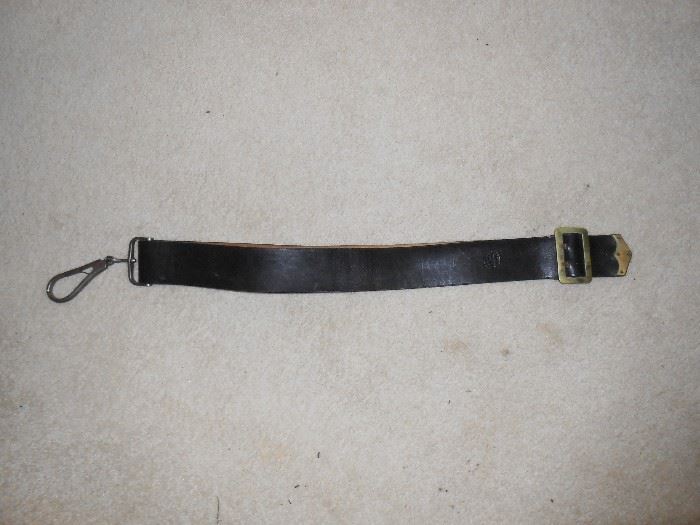 Leather strap B. Gaylord Chicopee, Mass
