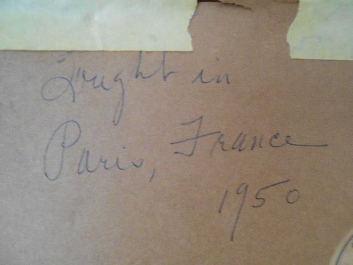 Bought in Paris, France 1950 - nude by Robert