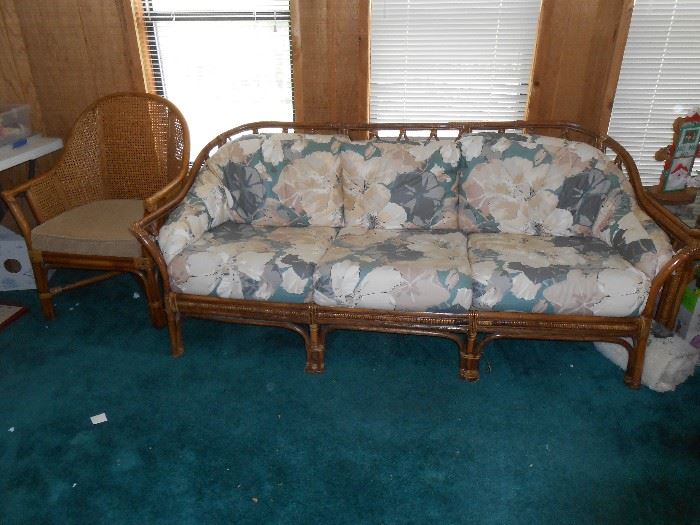 Rattan sofa