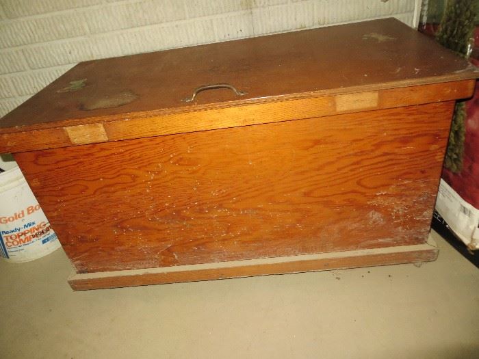 Homemade vintage chest