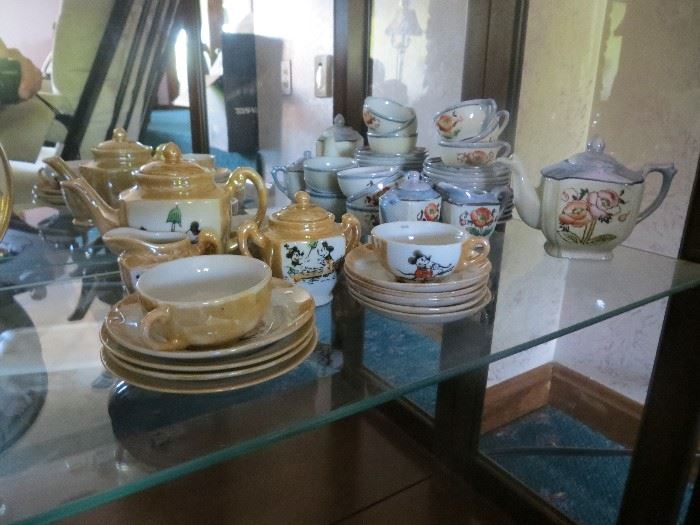 Antique children's tea sets