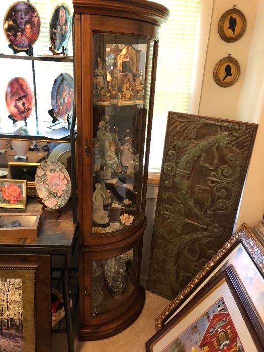 Corner hutch and collectibles