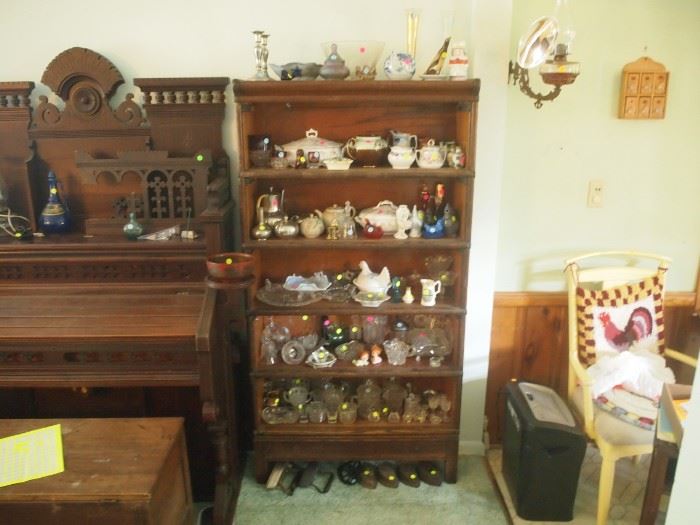 Organ, Porcelain, Glassware, Furniture 