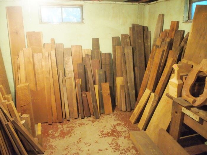 Hardwood Planks and Turning Blocks 