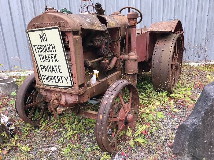 Antique Outdoor Tractor - Yard Art