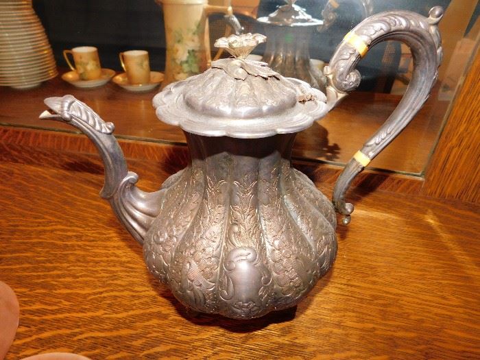 metal tea pot