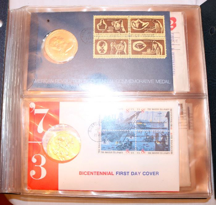 Dozens of Sterling Silver Medallion First Day Covers
