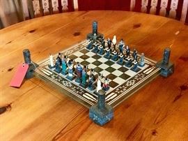 Lot 50: Cowboys and Indians Chess Set 