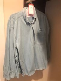 Lot 73: 5 Noddin Down Saloon Chambray Shirts, Size XL