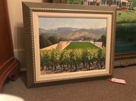 Lot 80: Oil Landscape Painting, Signed Armand