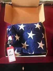 Lot 188A: US Capitol Flown Flag Addressed to Tex McIver from US Representative Charlie Norwood
