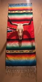 Lot 91: Mexican Style Blanket with Skull 