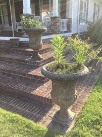 Lot 98: Pair of Large Scale Concrete Planters 