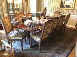 Lot 111: Dining Table with 12 Chairs (Photo 1 of 2)