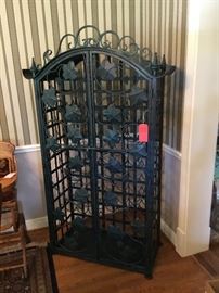 Lot 117: Patinated Metal Wine Cage