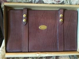 Lot 126A: Tex McIver Embossed Leather Valise