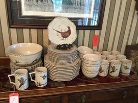 Lot 127: 54 pcs. Lenox Riverwood Dinnerware