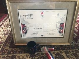 Lot 129: 3 Pieces of Tex McIver 1996 Atlanta Olympics  Memorabilia 