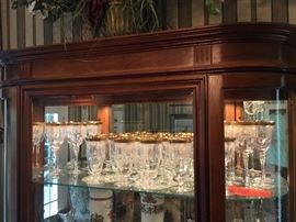 Lot 133: 25 pc. Set Gold Rimmed Glassware Set