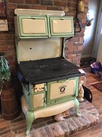 Lot 134: Southern Charm Enamel Wood Stove