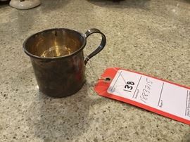 Lot 138: Lunt Heavy Sterling Baby Cup