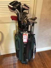 Lot 143: Set of Golf Clubs w/Bag