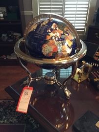 Lot 152: Semi-Precious Stone Globe