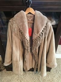 Lot 172: Christia by Hana K Fringed Suede Jacket