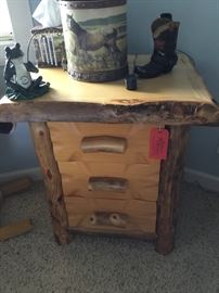 Lot 177: Log Bunk Beds