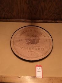 Lot 212: McIver Ranch Vineyard Sign 