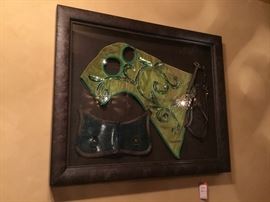 Lot 229: Vintage Horse Hood and Show Elements in Shadowbox