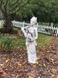 Lot 257: Concrete Goddess Statue
