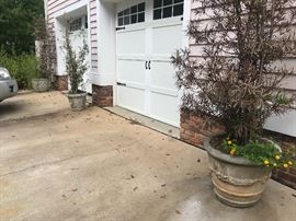 Lot 260: 3 Large Concrete Planters w/Trees