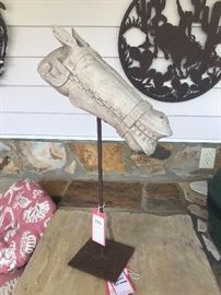 Lot 262: Horse Head Sculpture 