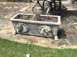 Lot 266: Pair of Horse Head Planters (Photo 2 of 2)