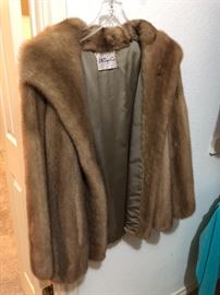 Vintage mink fur coat purchased from J. M. Dyer department store, a regional high end retailer based in Corsicana, Texas