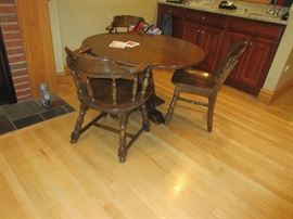 Game table and 4 chairs