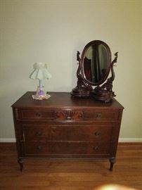 Dresser and barber mirror