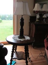 Claw foot side table