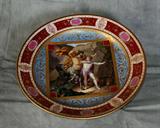 Royal Vienna porcelain charger decorated with Centaur and cupid. Diameter: 13 1/2"