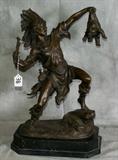 Bronze Indian on the hunt.H:22"