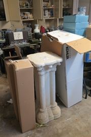 cement pedestal, new Kohler sink