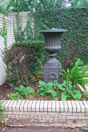 huge and heavy steel planter