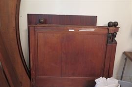 Cannonball style paneled bed, circa 1975