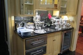 barware and silver items