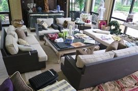 Casual seating group in sun room