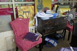 chinoiserie chest, casual chair